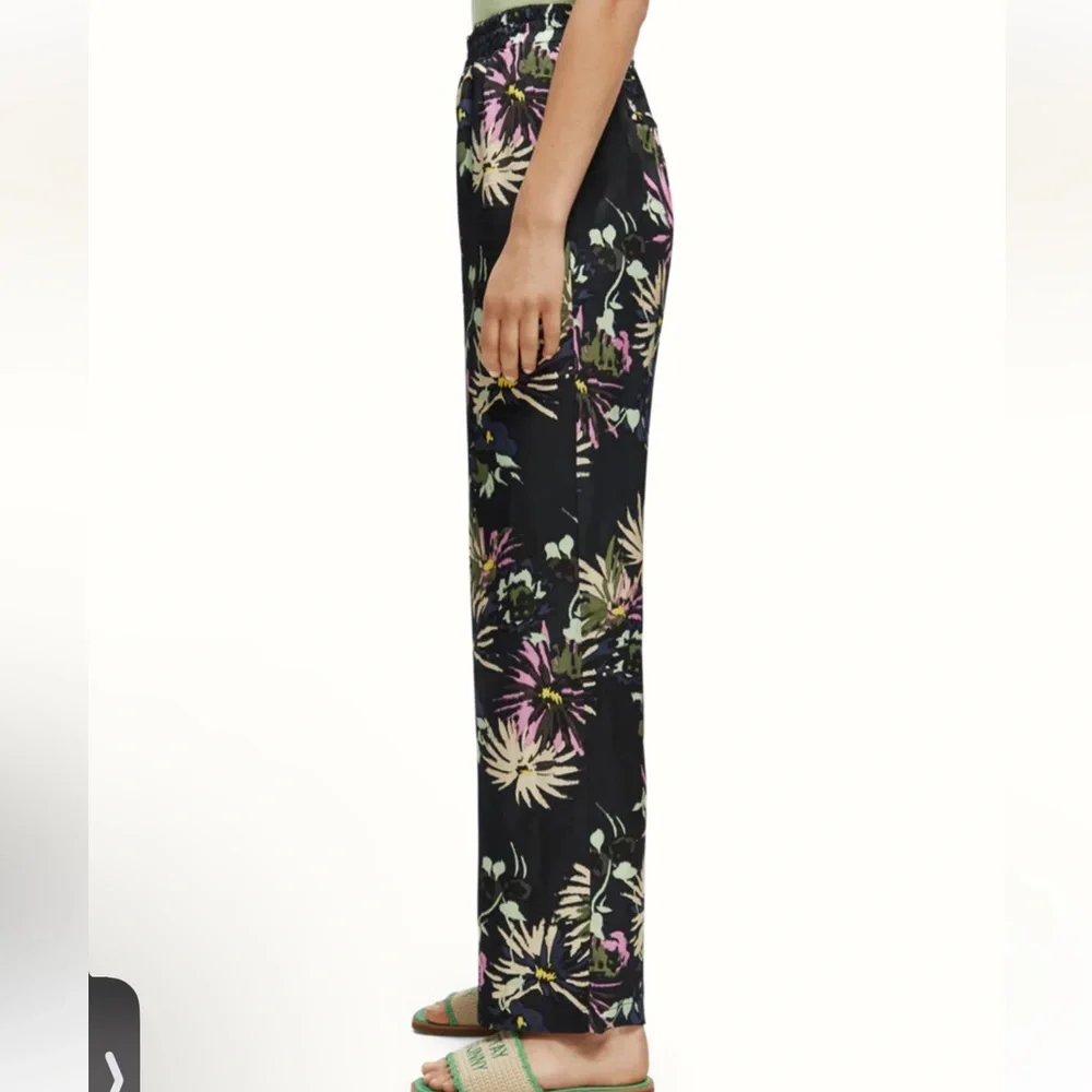 The Gia mid-rise wide-leg printed XS 32 stretch waist - Picture 5 of 16